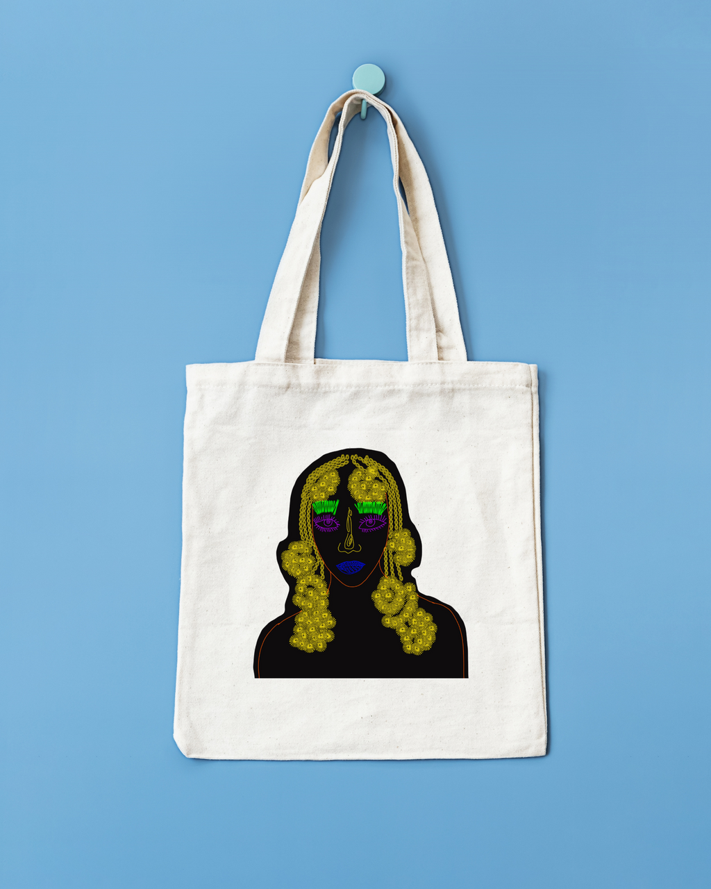 Tote Bag trenzas amarillas