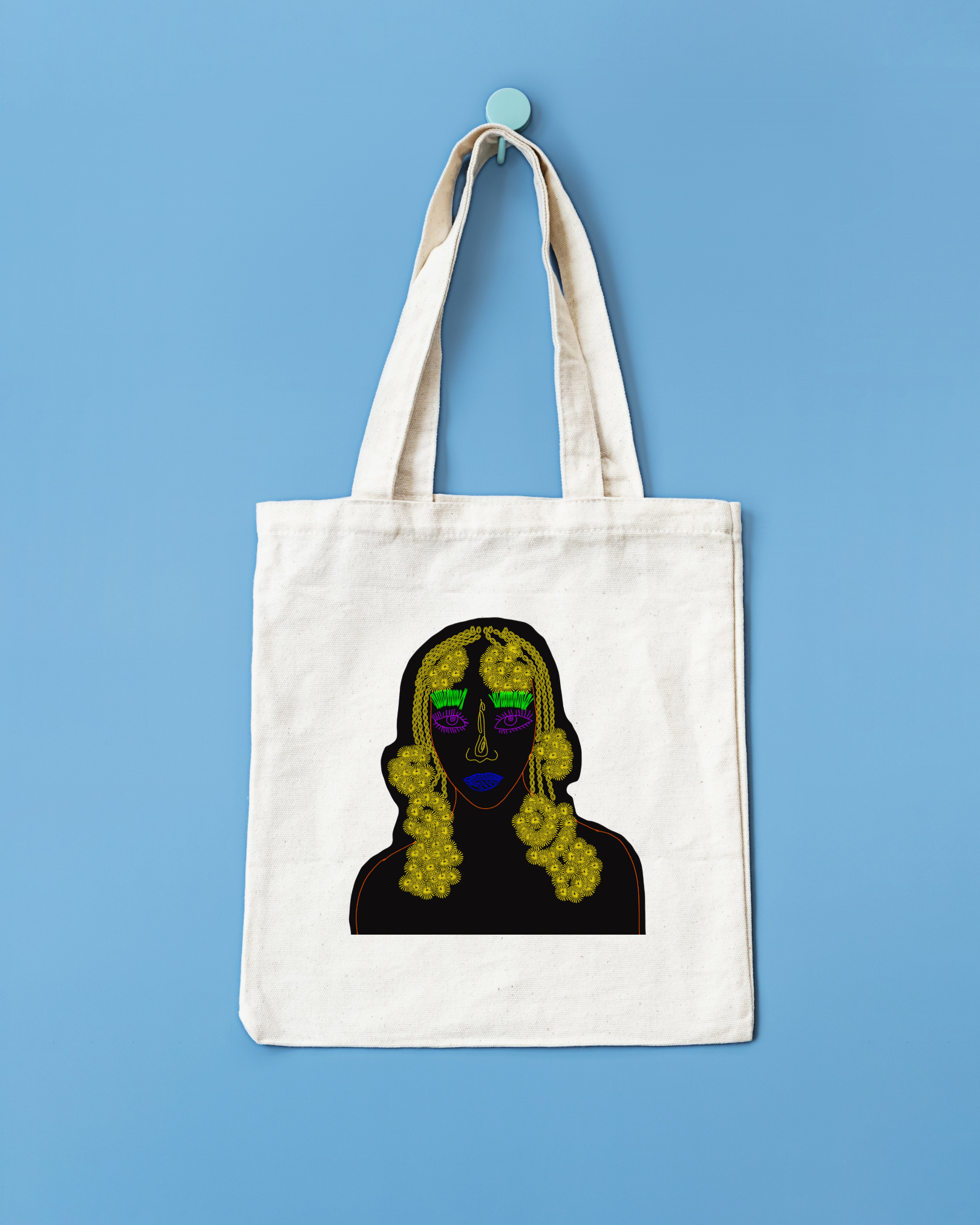 Tote Bag trenzas amarillas