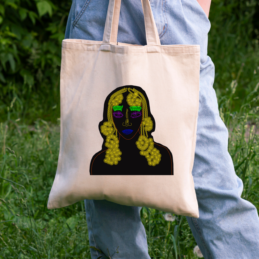 Tote Bag trenzas amarillas